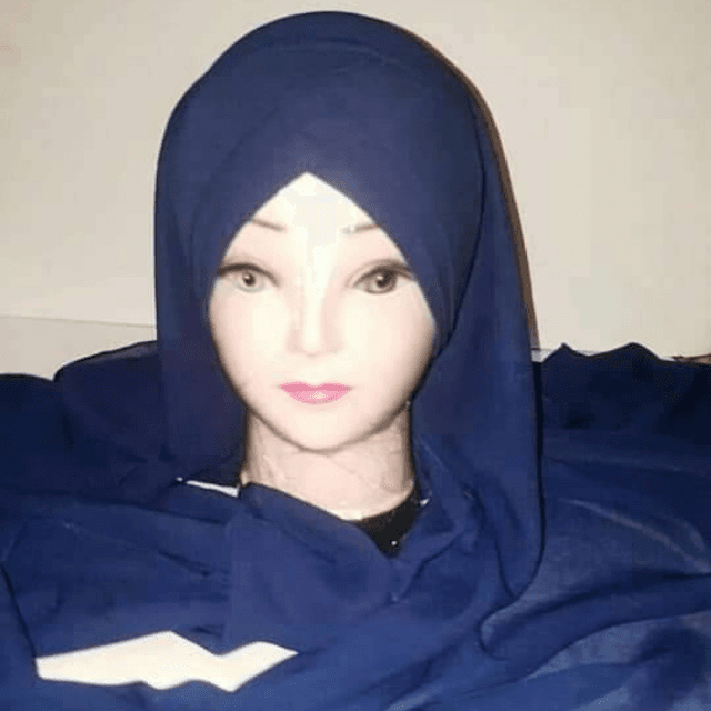 Criss Cross Blue Hijab