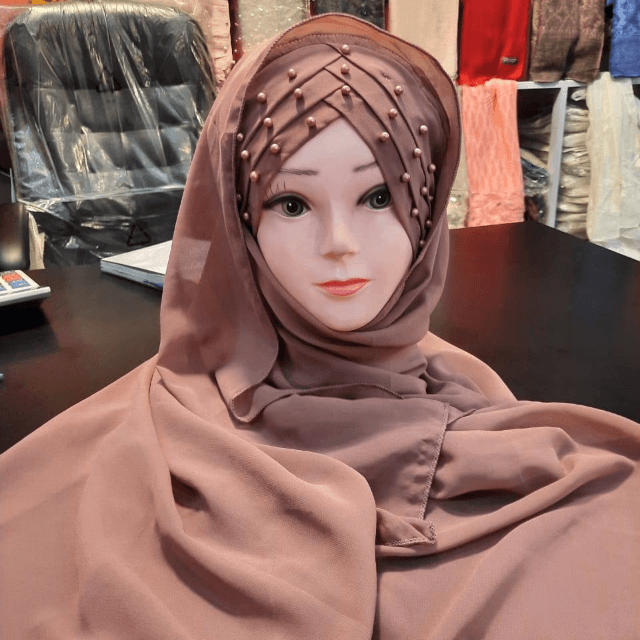 Pearls Criss Cross Hijab