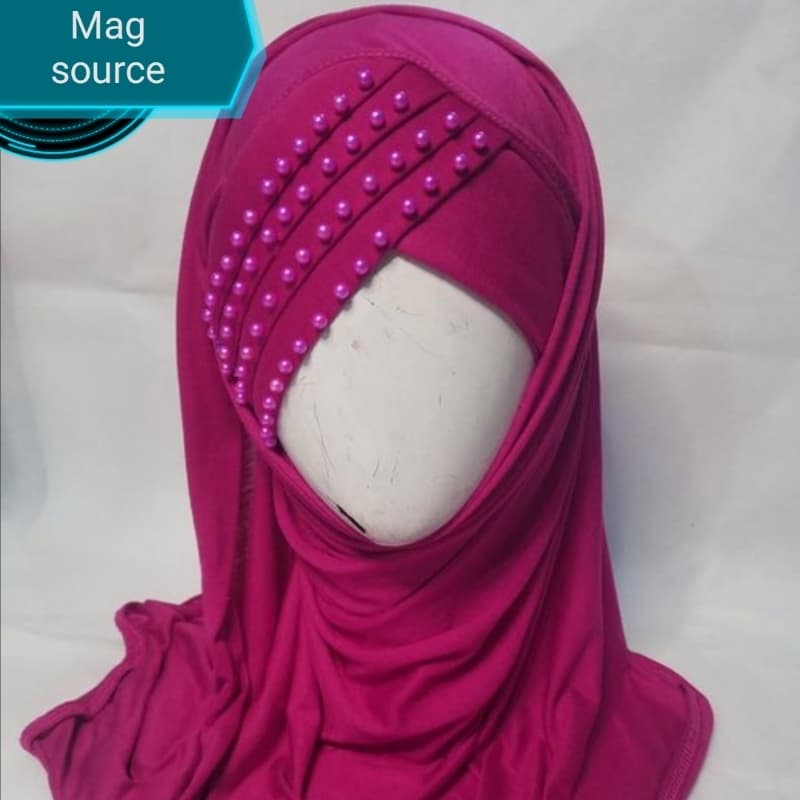 Jersey 4 layer hijab stoler Ready to wear