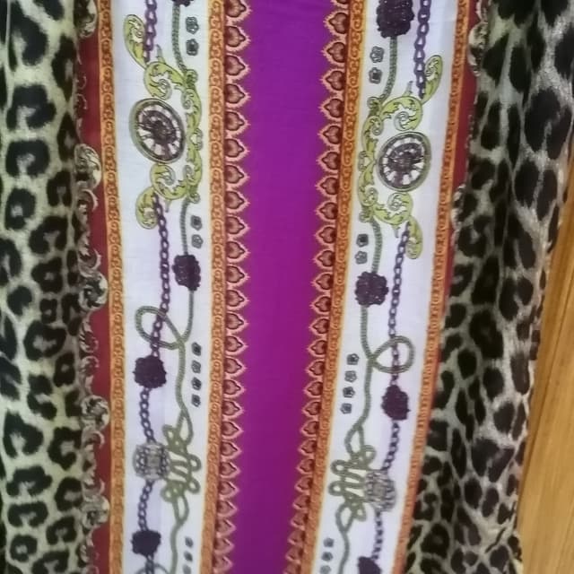 Lawn printed stoler cheeta print