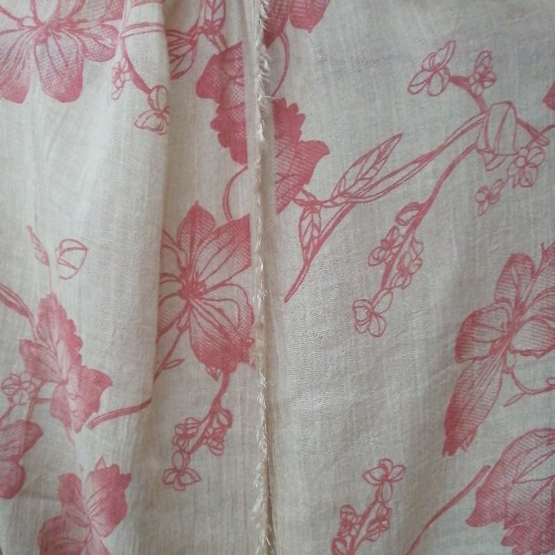 Lawn printed camel stoler