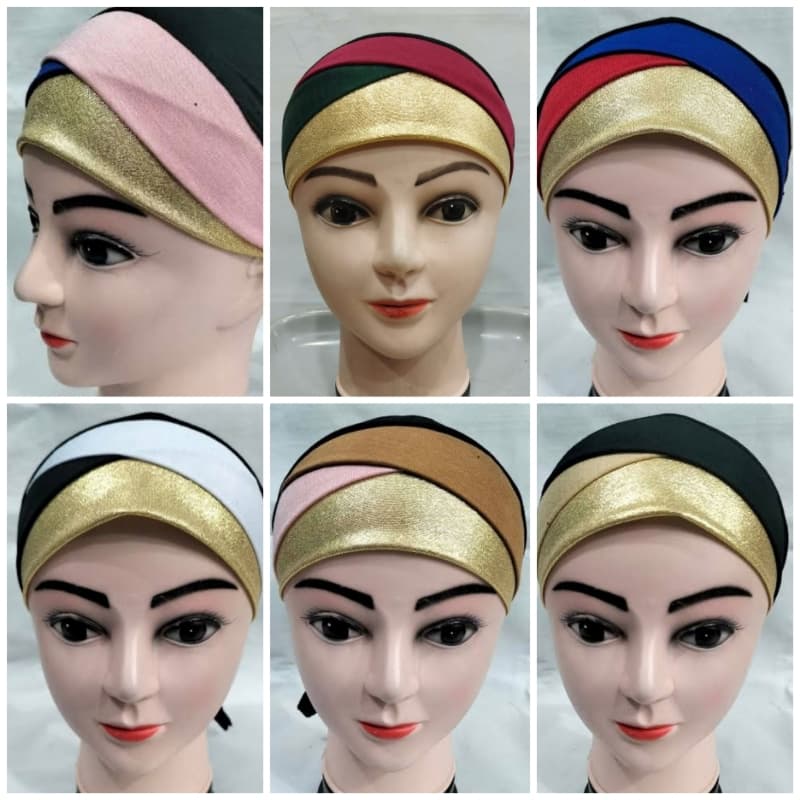 3D fancy hijab caps