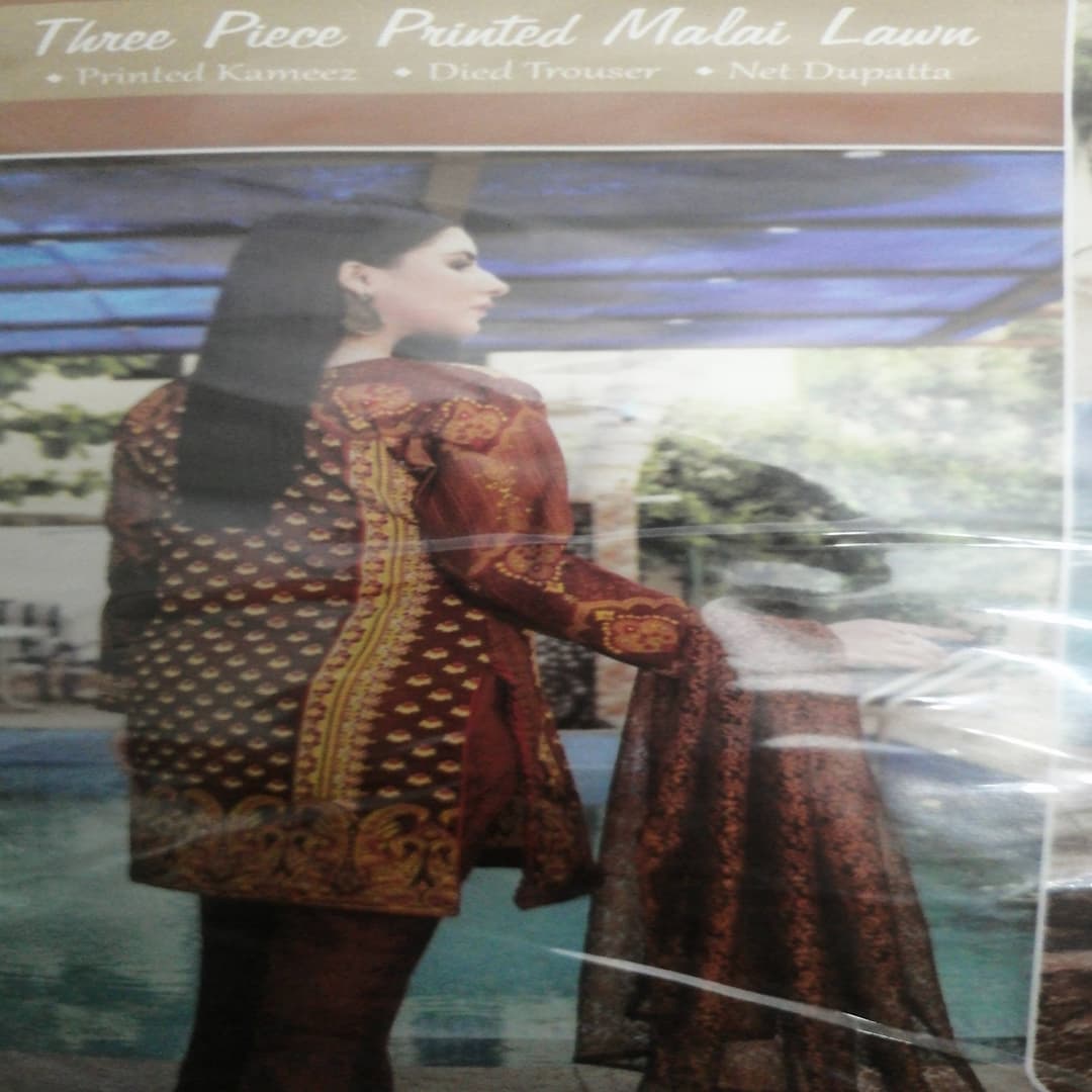 Three pcs suit net duppatta