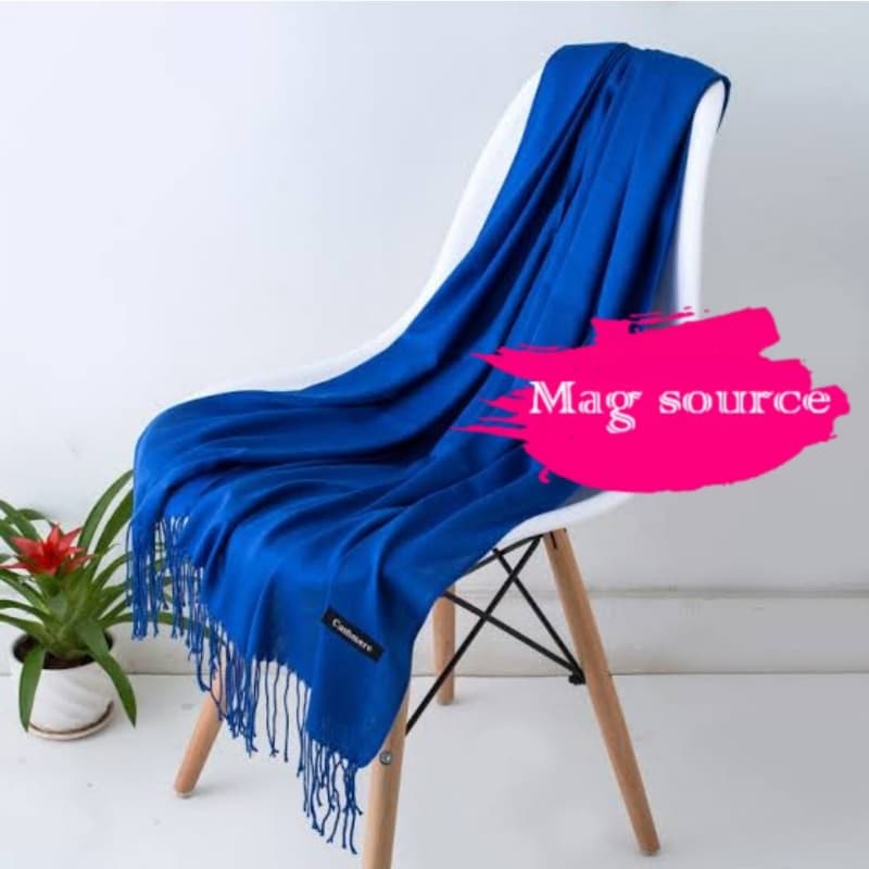 Cashmere stoler royalblue