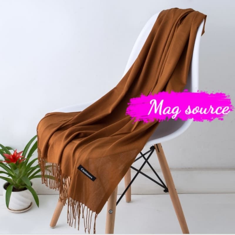 Cashmere stoler goldenbrown