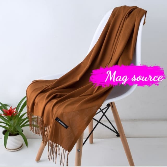 Cashmere stoler goldenbrown
