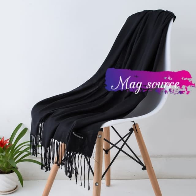 Cashmere stoler black