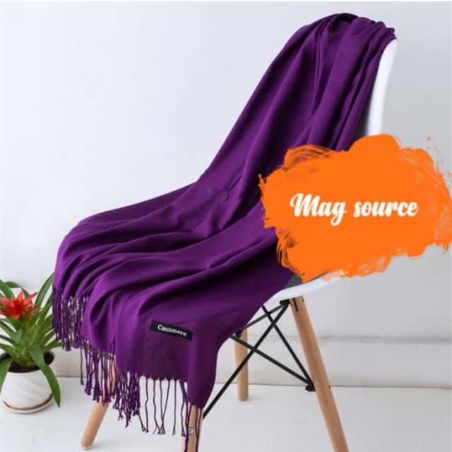 Cashmere stoler purple