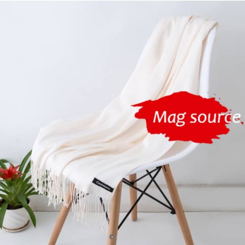 Cashmere stoler off white