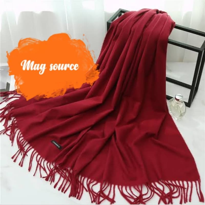 Cashmere stoler maroon