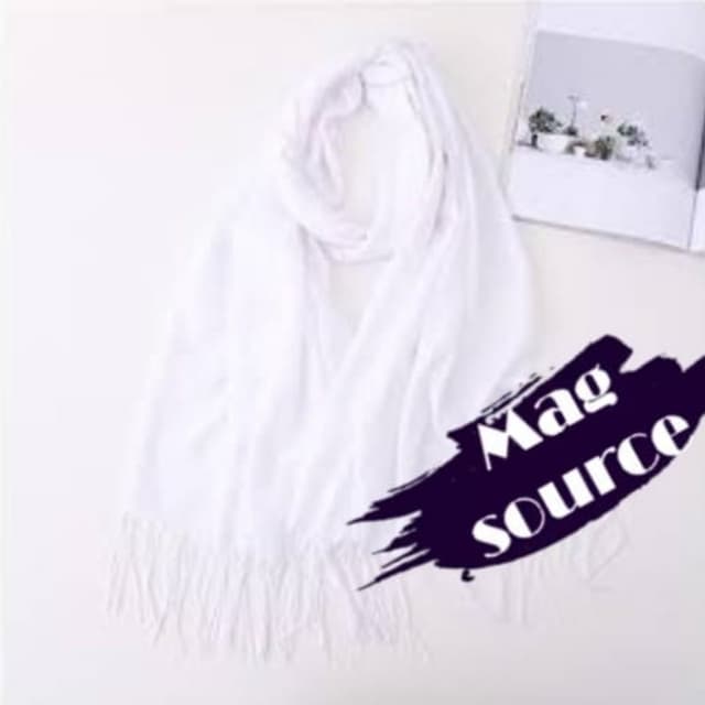 Cashmere stoler white