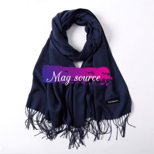 Cashmere stoler navy blue