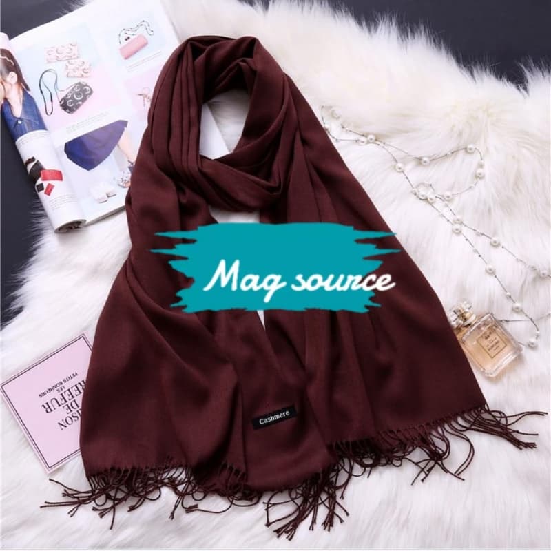 Cashmere stoler brown