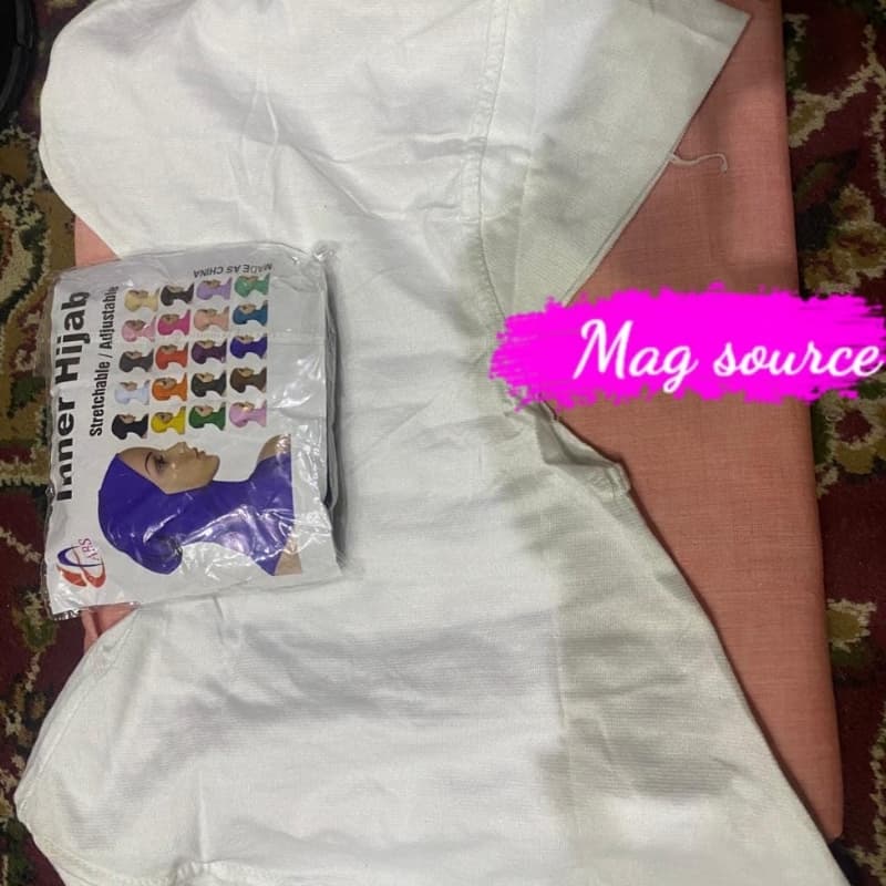 Hijab cap long neck covered