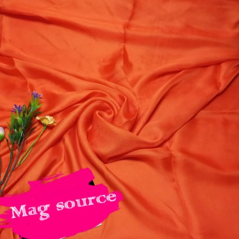 Silky chiffon stoler orange