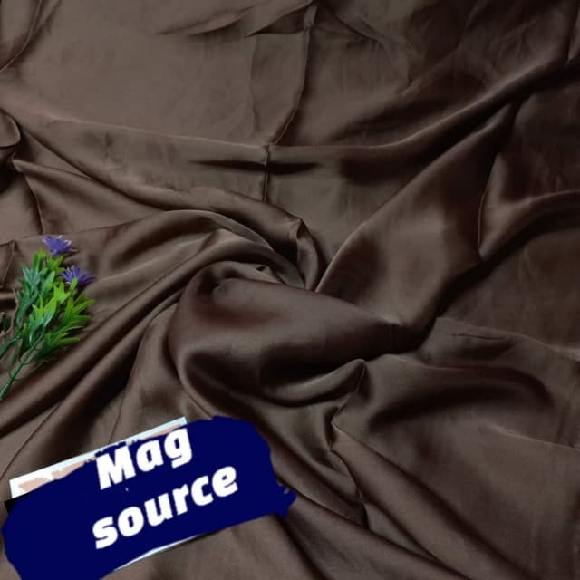 Silky chiffon stoler brown