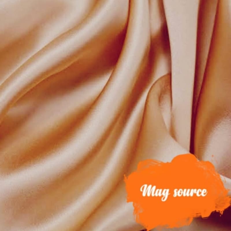 Silky chiffon stoler peach