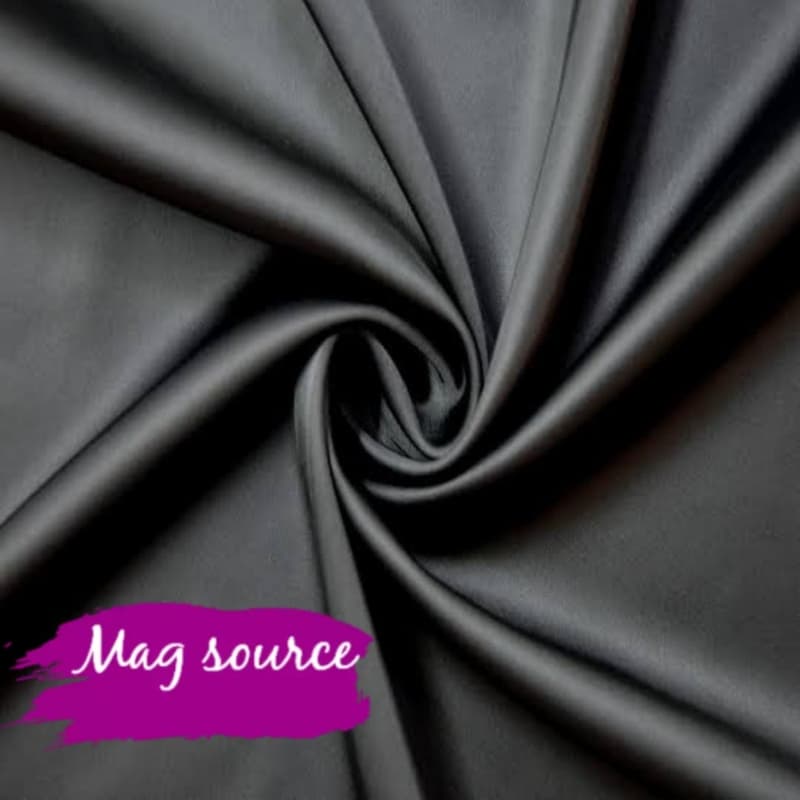 Silky chiffon stoler black